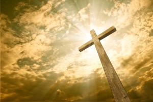 Stock Photo: cross against the sky